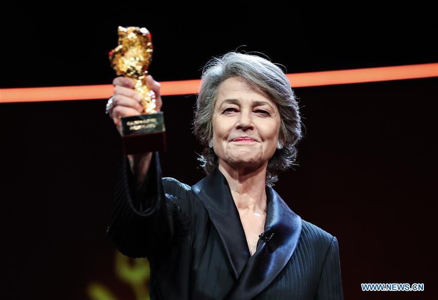 Charlotte Rampling wins Honorary Golden Bear prize for lifetime achievement at 69th Berlin Int'l Film Festival