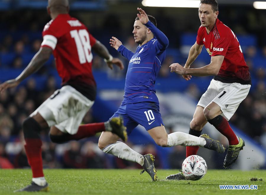 Manchester United beats Chelsea 2-0 at FA Cup fifth round match