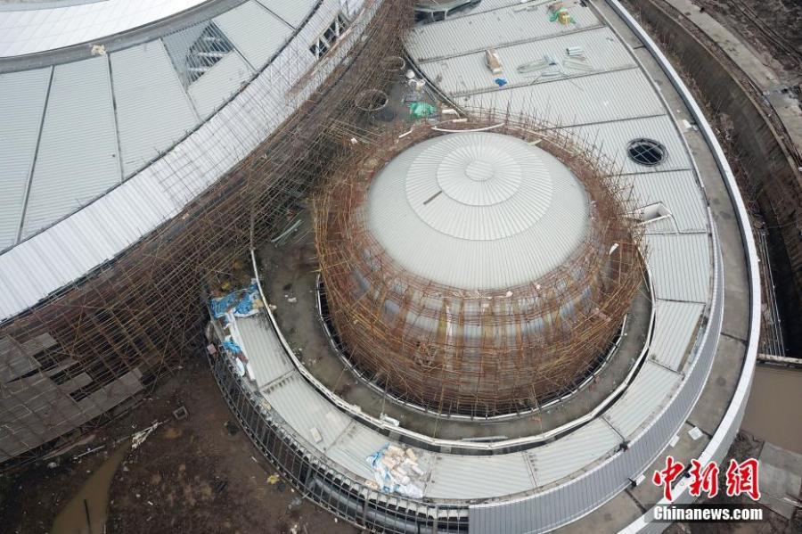 World's largest planetarium in Shanghai takes shape