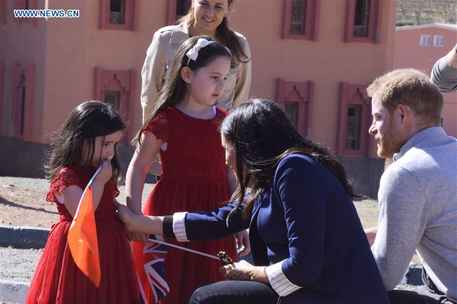 British Prince Harry supports girls' education in rural Morocco