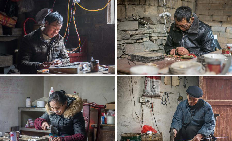 Silver artisans in central China's Hunan