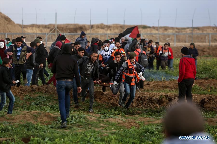 Palestinians join weekly anti-Israel rallies in eastern Gaza, clash with Israeli soldiers