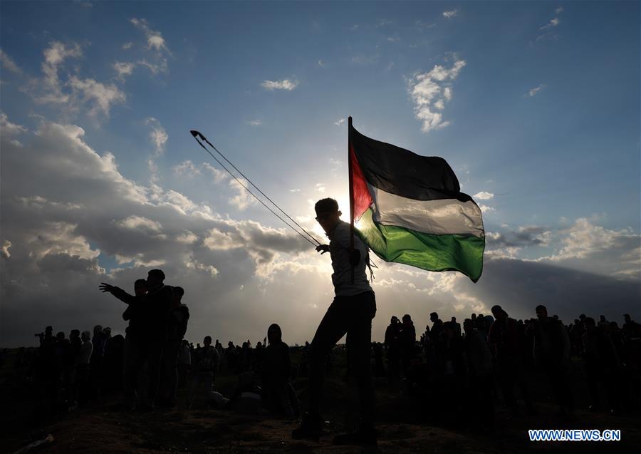 Palestinians join weekly anti-Israel rallies in eastern Gaza, clash with Israeli soldiers