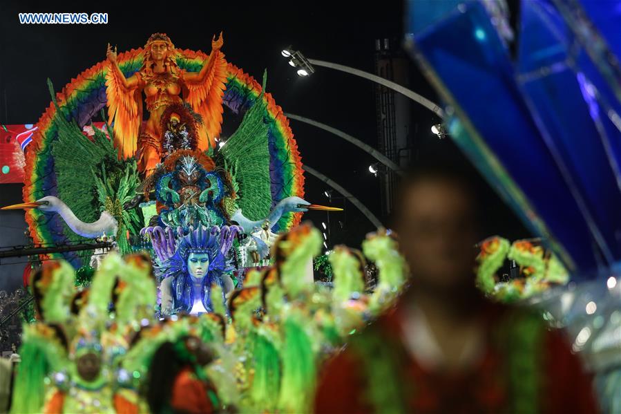 Carnival parade held in Sao Paulo, Brazil