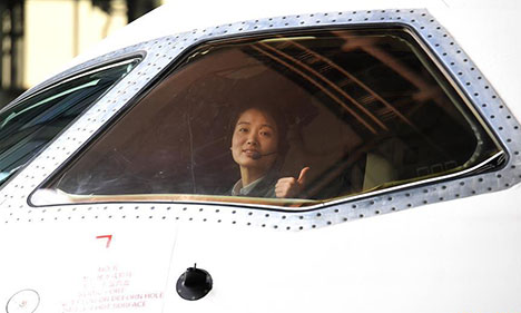 Pic story: Female test pilot for commercial transport aircrafts