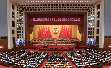 2nd session of 13th CPPCC National Committee starts 2nd plenary meeting