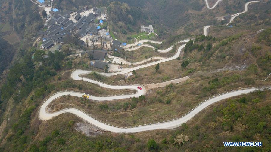 Concrete road project benefits rural people in SW China's Guizhou