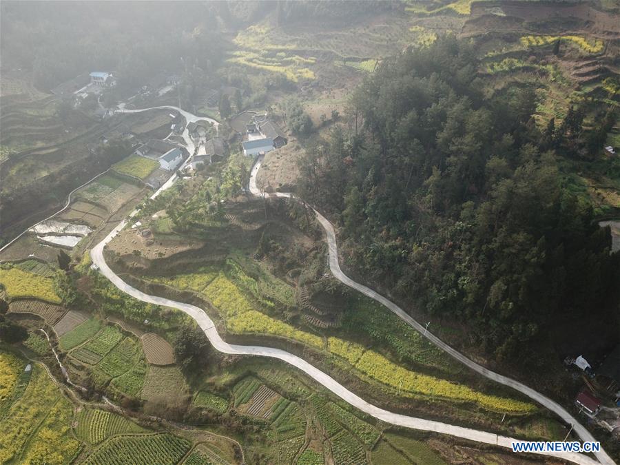 Concrete road project benefits rural people in SW China's Guizhou