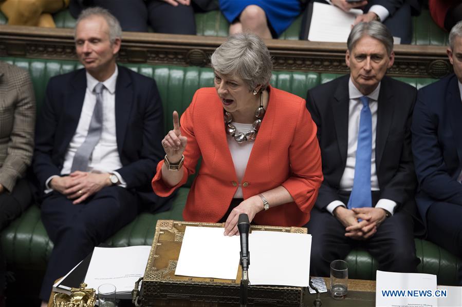 British PM's Brexit deal rejected by parliament again