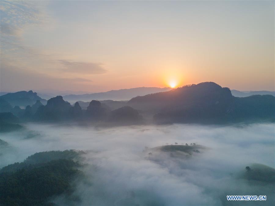 Scenery of Wuyi Mountain scenic spot in SE China's Fujian