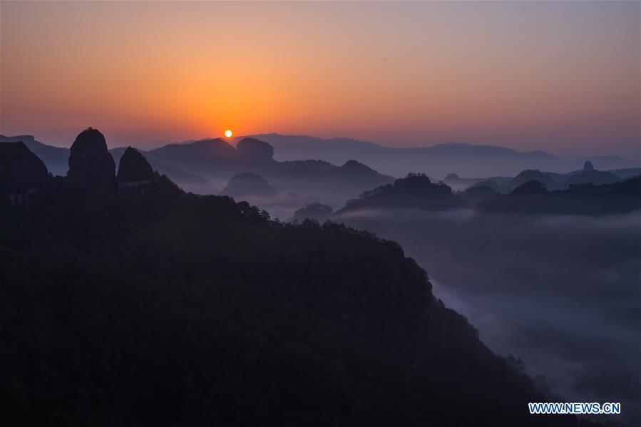 Scenery of Wuyi Mountain scenic spot in SE China's Fujian