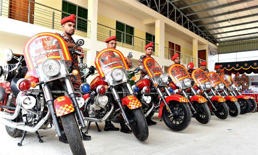 China donates 1,000 firefighting motorcycles to Bangladesh