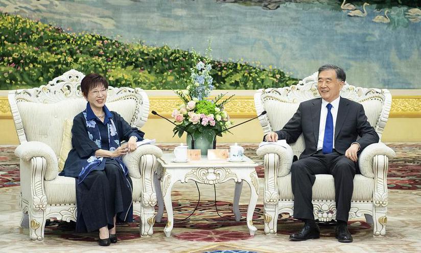Top political advisor meets with Taiwan delegation led by Hung Hsiu-chu