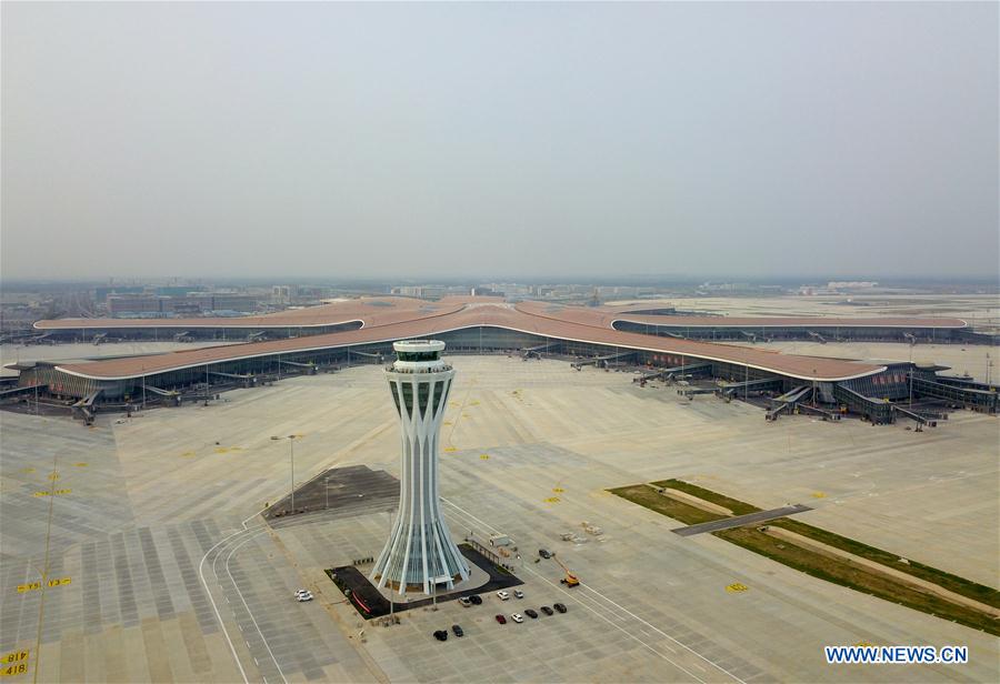 West control tower of Daxing Int'l Airport put into use