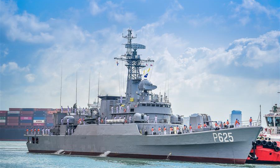 China-donated frigate arrives in Sri Lanka
