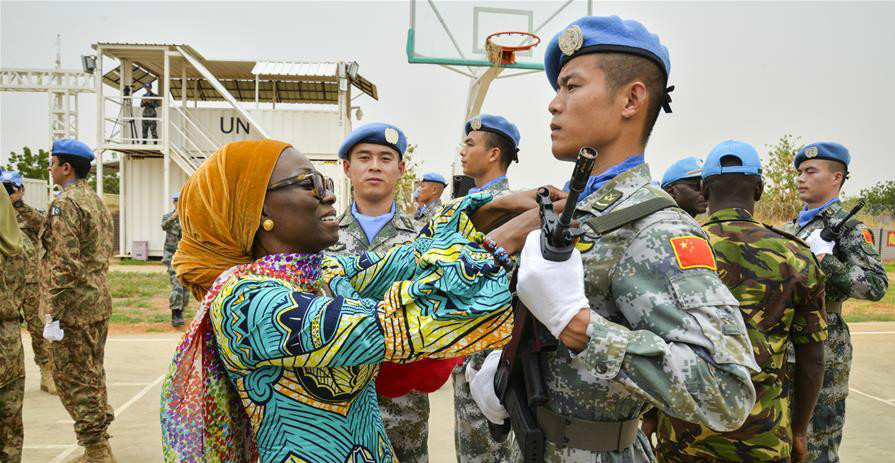 Chinese peacekeeping helicopter unit to Sudan's Darfur awarded UN peace medals