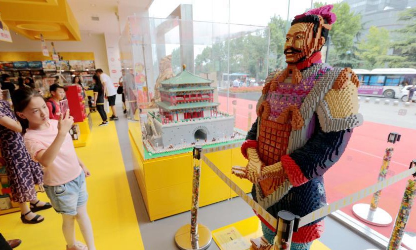 56,000 Lego bricks used to create Terracotta Warrior replica