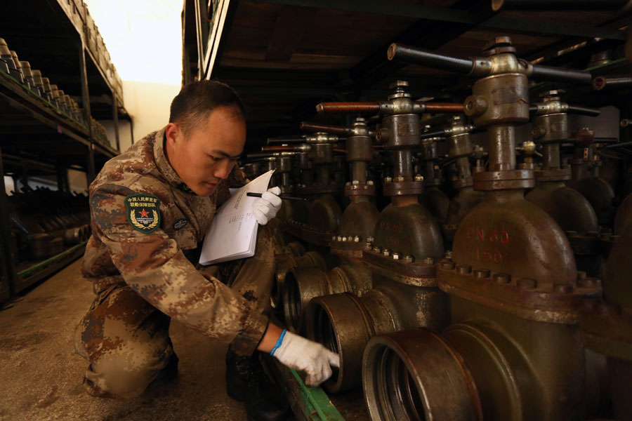 PLA pipeline soldiers keep the fuel flowing
