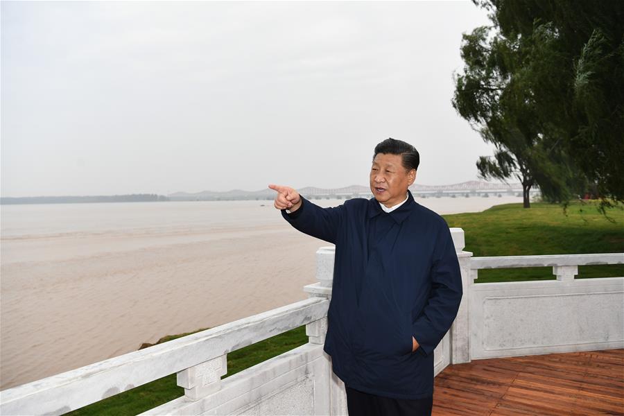 Xi inspects manufacturing enterprise, Yellow River ecological protection in central China