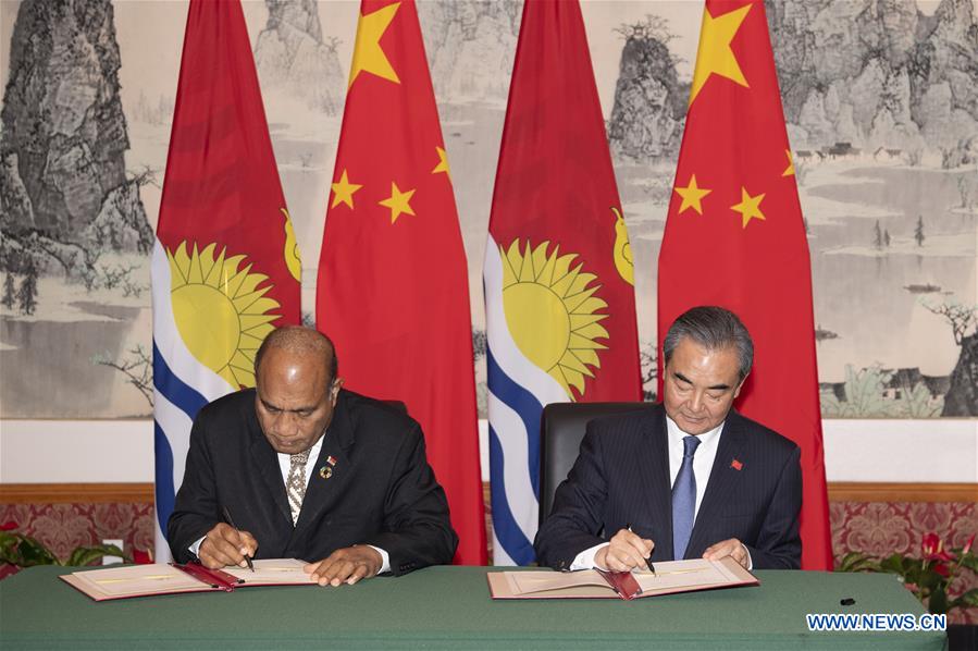 China, Kiribati restore diplomatic ties