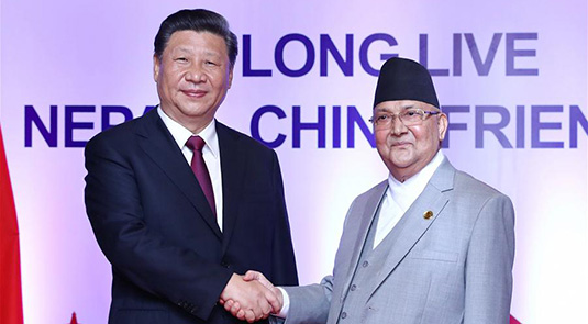 Xi says China ready to advance friendly cooperation with Nepal