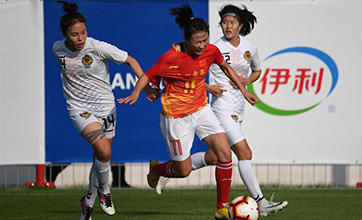 In pics: women's football 1st round match at 7th CISM Military World Games