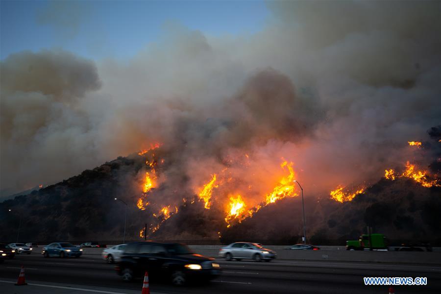 Thousands evacuated in Los Angeles over fast-moving wildfire near Getty Center