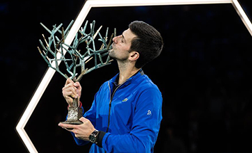 Novak Djokovic wins Rolex Paris Masters
