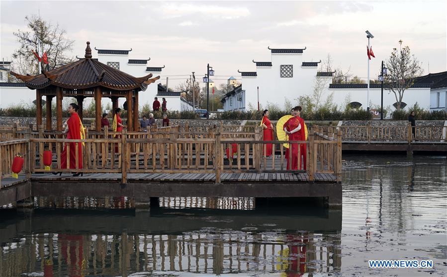 Rural living environment improved in north China's village