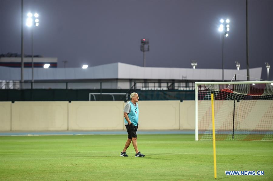 Team China attends training session ahead of group A match of FIFA World Cup Qatar 2022