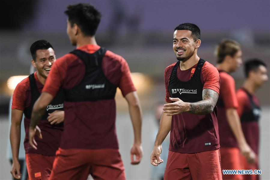 Team China attends training session ahead of group A match of FIFA World Cup Qatar 2022