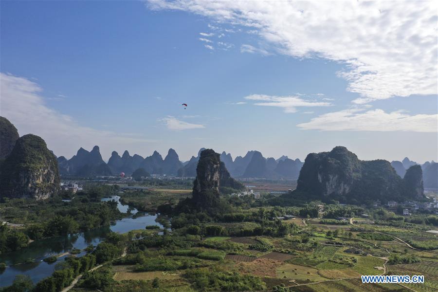 Scenery of Yangshuo County in China's Guangxi