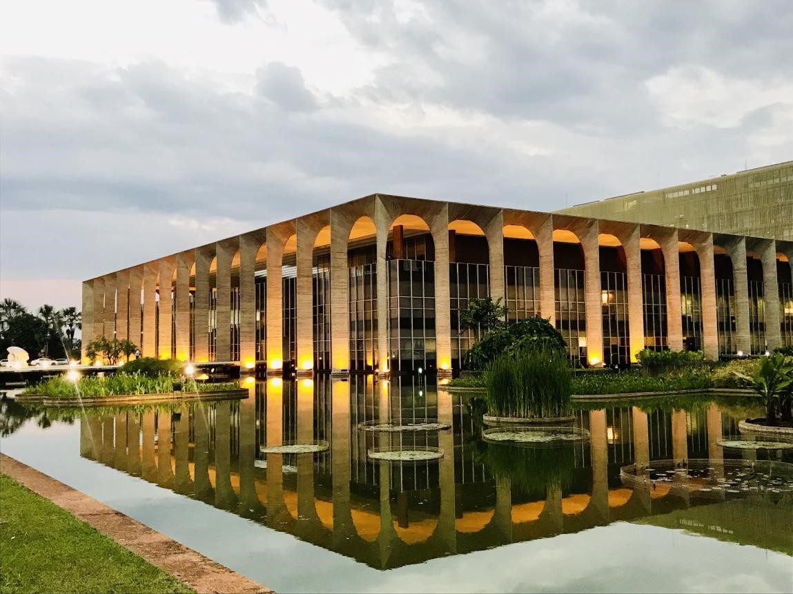 The photo shows the main venue of the 11th BRICS Summit - Itamaraty Palace, the headquarters of the Ministry of Foreign Affairs of Brazil. (Photo by Zhu Dongjun from People's Daily)