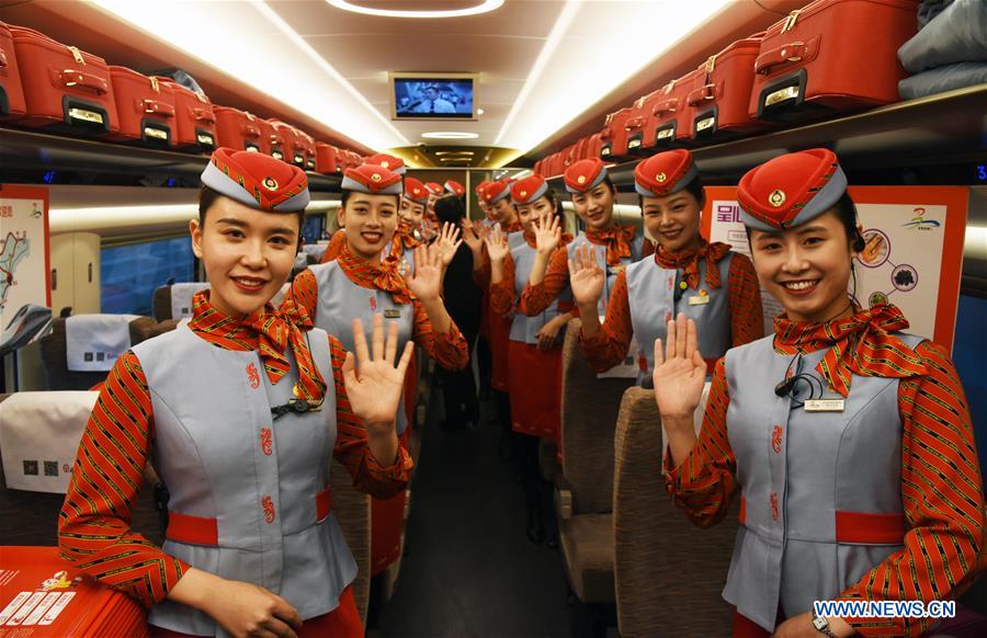 Tourism experience high-speed train starts journey in E China's Shandong