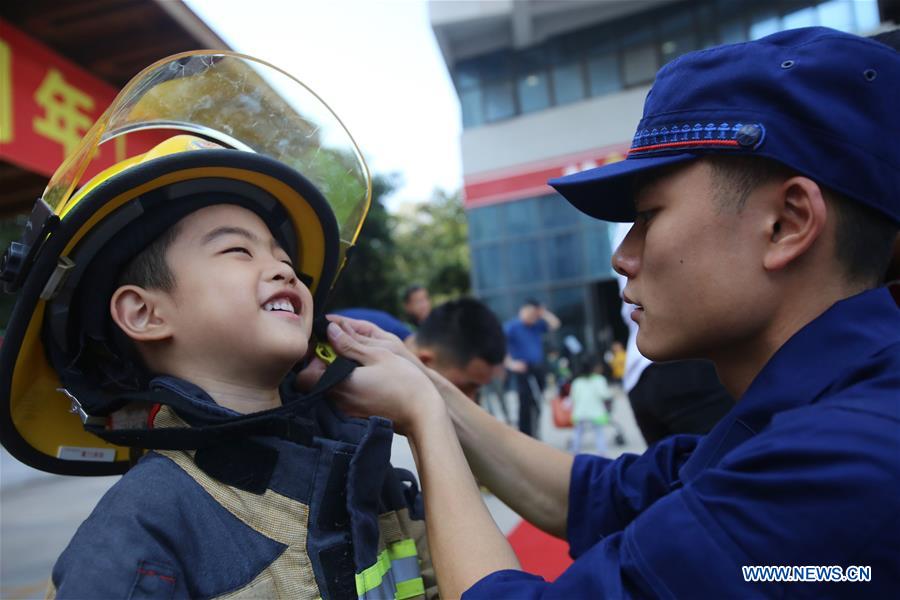 Fire safety education event held in Xiamen, SE China's Fujian