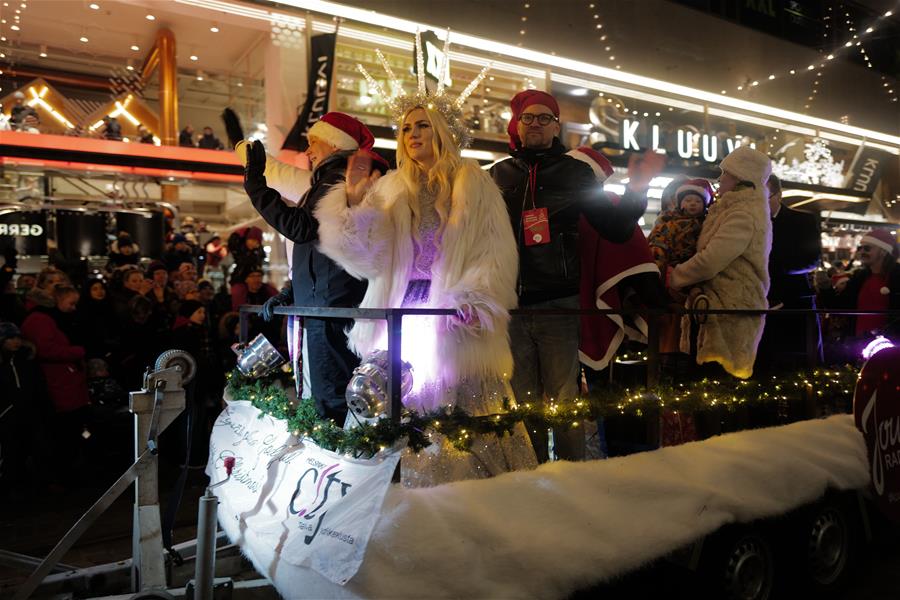 Christmas Lights event held in Helsinki