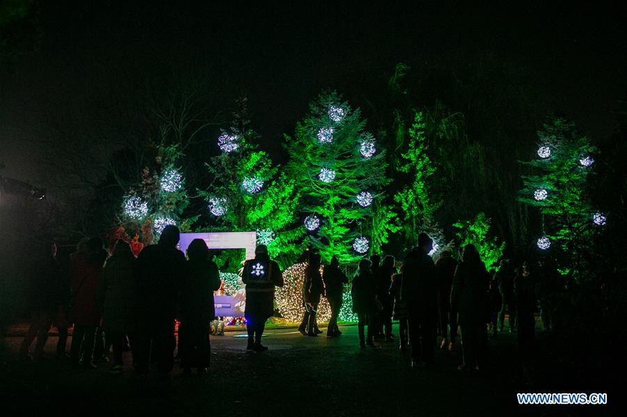 Lightscape exhibit held at Chicago Botanic Garden, U.S.