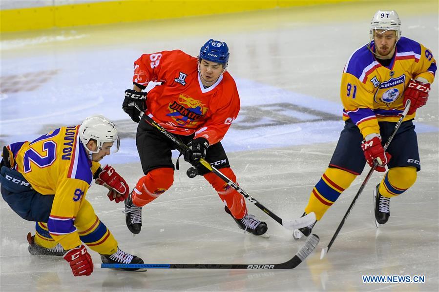 Silk Road Supreme Hockey League: Tsen Tou of China vs. Khimik of Russia