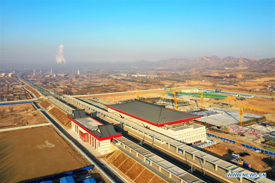 Construction of each station along Beijing-Zhangjiakou high-speed railway to be completed