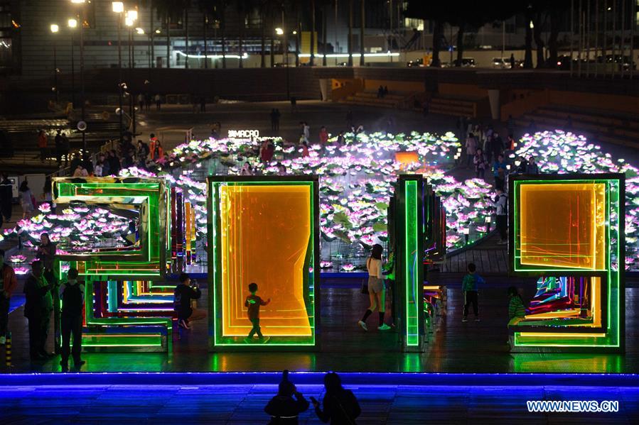 2019 Macao Light Festival held in south China