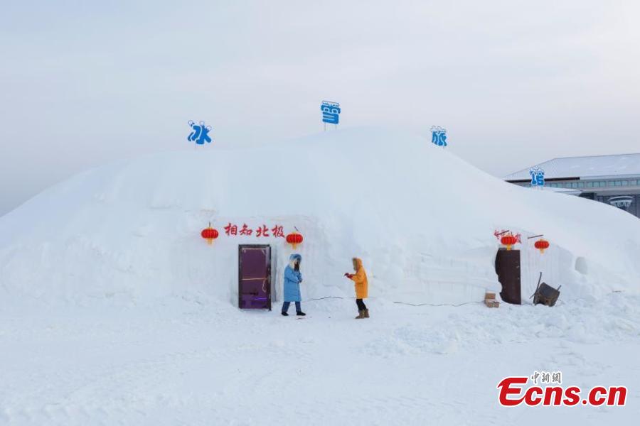 Hotel made of ice and snow in NE China's Heilongjiang