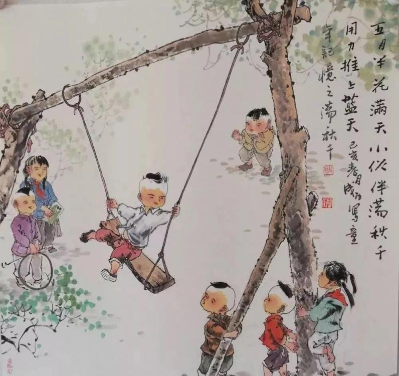 Farmer presents childhood memories in paintings