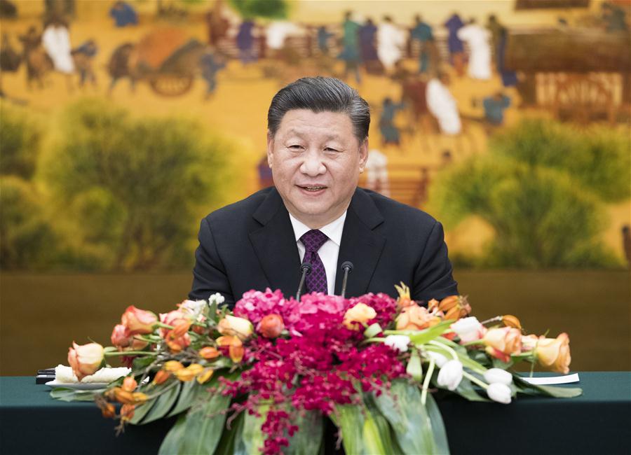 Xi meets foreign attendees to Imperial Springs Int'l Forum, calls for upholding multilateralism