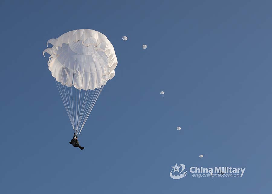 Female paratroopers' maiden jumps