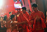 CRCC holds group wedding for 9 couples in Bangkok