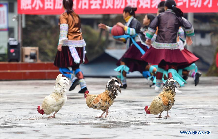 CHINA-GUANGXI-RONGSHUI-MIAO ETHNIC GROUP-FUN MATCH (CN)