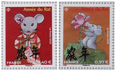 France marks Chinese Lunar Year with rat stamps