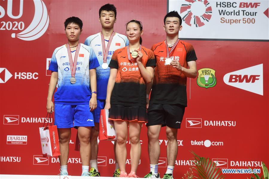 China's Zheng, Huang regain mixed doubles title at Indonesia Masters