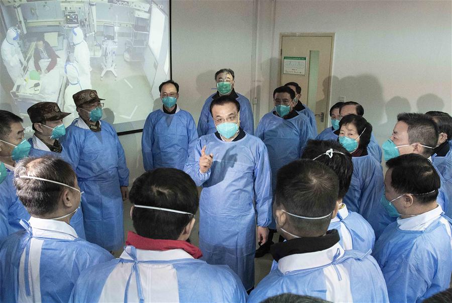 Chinese premier in Wuhan, demands all-out efforts in epidemic prevention, control