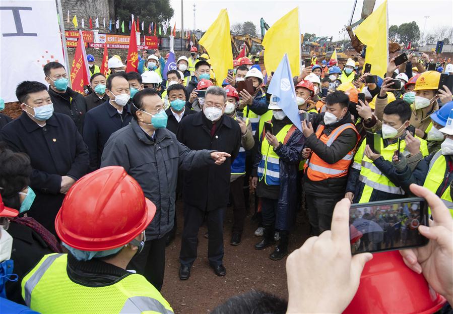 Chinese premier in Wuhan, demands all-out efforts in epidemic prevention, control